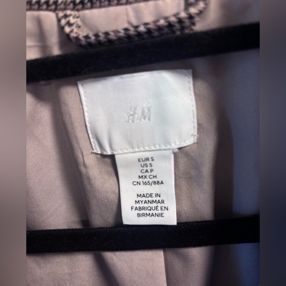 H&M Tan Houndstooth Blazer | Small - Picture 4 of 5